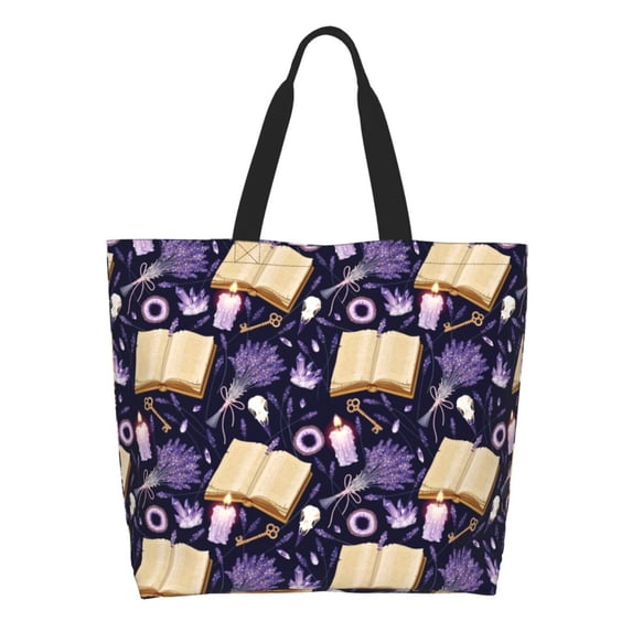 Kdxio Lavender Flowers Casual Tote Bags Women Big Capacity Shoulder Bag for Women Travel Shoulder Bags Handbags