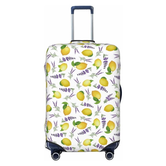 Kdxio Lavender Flowers Pattern Luggage Cover for Travel,Elastic and Durable,Fits 18-32 Inch,-No luggage included