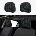 thumbnail image 1 of Kdxio Lavender Flowers Pattern Print 2 Piece Car Head Rest Covers Set Auto Front/Rear Seats Headrest Cover Universal Fit Most Cars,Sedan, SUV, 1 of 9