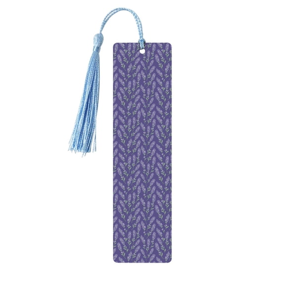Kdxio Lavender Flowers Print Metal Tassel Bookmarks,Perfect Gift for Art Lovers and Bookworms Metal Bookmarks for Women