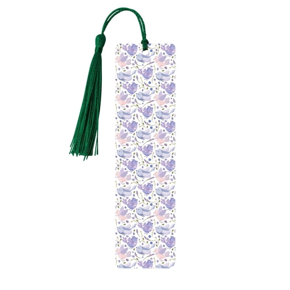 Kdxio Lavender Flowers Print Metal Tassel Bookmarks,Perfect Gift for Art Lovers and Bookworms Metal Bookmarks for Women