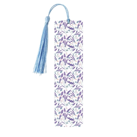 Kdxio Lavender Flowers Print Metal Tassel Bookmarks,Perfect Gift for Art Lovers and Bookworms Metal Bookmarks for Women