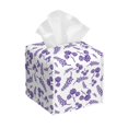 thumbnail image 1 of Kdxio Lavender Flowers Print Tissue Box Cover,Square Decorative PU Leather Facial Paper Case Organizer Holder Dispenser for Bathroom,Night Stands,Desk,Car 5.2''X5.2''X5.2'', 1 of 8