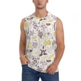 thumbnail image 1 of Kdxio Lavender Flowers for Men's Muscle T-shirt,Sleeveless for Workout Running Athletic Gym Lounge Casual, 1 of 7