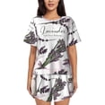 thumbnail image 1 of Kdxio Lavender Herbs and Plants Print Pajamas Sets for Women Short-Sleeved Pjs with Lounge Shorts Two Piece Sleepwear S-4XL, 1 of 8