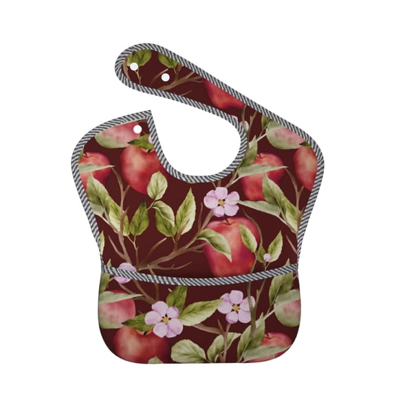 Kdxio Leaf And Fruit Bibs For Babies, Baby Bibs for Eating, Toddler Bibs, Waterproof Bibs, Feeding Bibs, for Toddlers, Boys, Girls