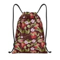 thumbnail image 1 of Kdxio Leaf And Fruit Print Drawstring Backpack Bag,Waterproof Draw String Back Sack, Gym Drawstring Bags Swim Bag For Unisex, 1 of 5