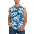 thumbnail image 1 of Kdxio Leaves And Flowers for Men's Muscle T-shirt,Sleeveless for Workout Running Athletic Gym Lounge Casual, 1 of 7