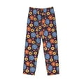 thumbnail image 1 of Kdxio Leaves Flower Print Men's Sleep Pajama Pant Lounge Pants with Pockets, 1 of 1