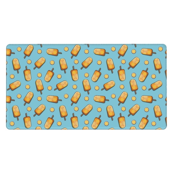 Kdxio Lemon Ice Cream Print Large Gaming Mouse Pad,Non-Slip Base,Water Resist Keyboard Pad for Gamer,Office & Home,29.5 x 15.8 in