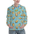 thumbnail image 1 of Kdxio Lemon Ice Cream Print Womens Oversized Hoodies Sweatshirts Hooded Pullover Tops Sweaters Casual-Small, 1 of 7