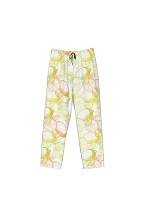 Lemon Potatoes Print Men's Sleep Pajama Pant Lounge Pants with Pockets