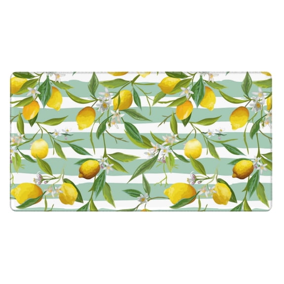 Kdxio Lemon Print Large Gaming Mouse Pad,Non-Slip Base,Water Resist Keyboard Pad for Gamer,Office & Home,29.5 x 15.8 in