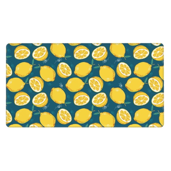 Kdxio Lemon Print Large Gaming Mouse Pad,Non-Slip Base,Water Resist Keyboard Pad for Gamer,Office & Home,29.5 x 15.8 in