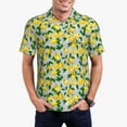 thumbnail image 1 of Kdxio Lemon1 Print Men's Short Sleeve Polo Shirt,Midweight Men's Shirt, 1 of 6