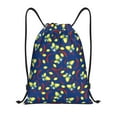 thumbnail image 1 of Kdxio Lemons And Chili Print Drawstring Backpack Bag,Waterproof Draw String Back Sack, Gym Drawstring Bags Swim Bag For Unisex, 1 of 5