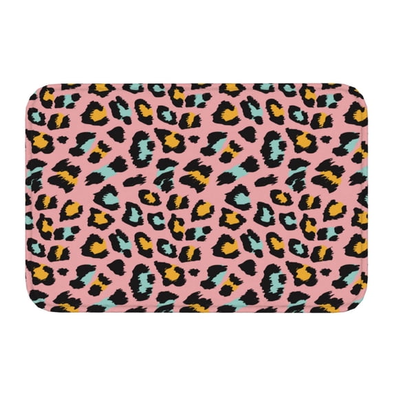 Kdxio Leopard,16" x 24", Non-Slip Front Door Mats,Outdoor Welcome Mat Washable