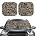 thumbnail image 1 of Kdxio Leopard And Zebra1 Print 2-Piece Sun Shade Front Windshield - Foldable Car Front Window Sunshades for Most Sedans SUV Truck, 1 of 6