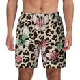 thumbnail image 1 of Kdxio Leopard Dots Print Men'S Swim Trunks With Compression Liner 7 Inch Inseam Quick Dry Swim Shorts, 1 of 7