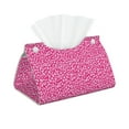 thumbnail image 1 of Kdxio Leopard Pink Print Tissue Box Cover,Modern PU Leather Rectangular Tissue Box Holder for Bathroom Living Room Bedroom Office Desk Car Home, 1 of 9