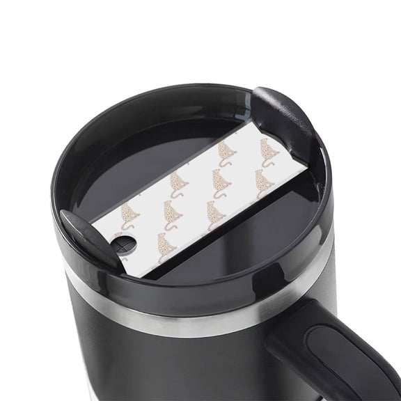 Kdxio Leopard Print Name Plate Compatible Stanley Cups Name Tag Acrylic Nameplate Tumbler Lid Topper for Cup Accessories