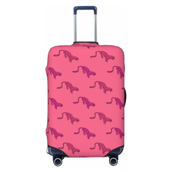 Kdxio Leopard Print Pattern Luggage Cover for Travel,Elastic and Durable,Fits 18-32 Inch,-No luggage included