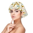 thumbnail image 1 of Kdxio Leopard Print Pattern Satin Bonnet Silk Bonnet Hair Bonnet for Sleeping Hair Bonnets for Women Curly Natural Hair, 1 of 6