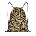 thumbnail image 1 of Kdxio Leopard Print Print Drawstring Backpack Bag,Waterproof Draw String Back Sack, Gym Drawstring Bags Swim Bag For Unisex, 1 of 9