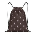 thumbnail image 1 of Kdxio Leopard Print Print Drawstring Backpack Bag,Waterproof Draw String Back Sack, Gym Drawstring Bags Swim Bag For Unisex, 1 of 9