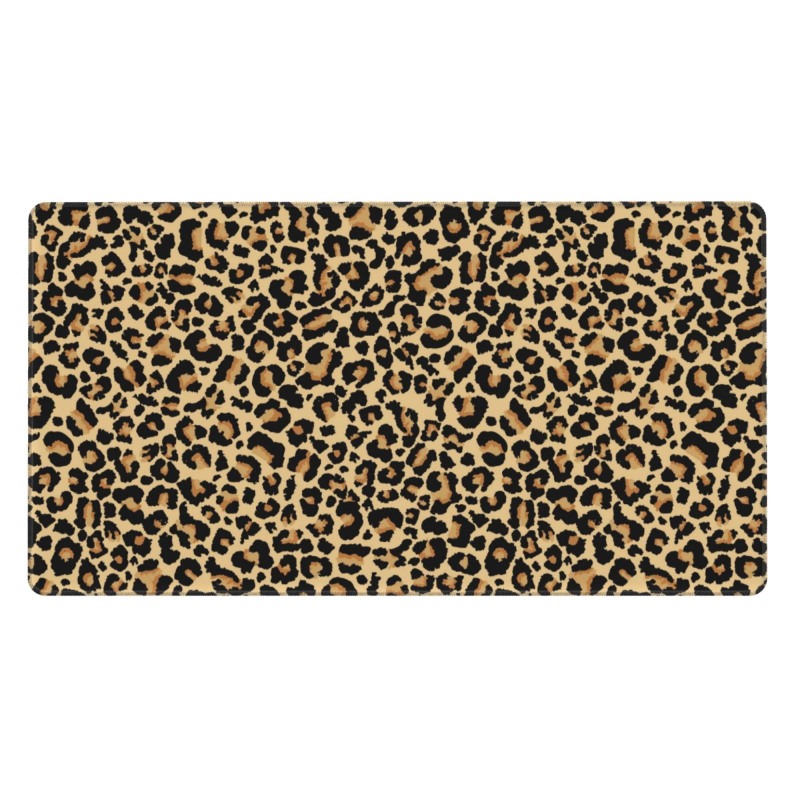 Kdxio Leopard Print Print Large Gaming Mouse Pad,Non-Slip Base,Water Resist Keyboard Pad for Gamer,Office & Home,29.5 x 15.8 in