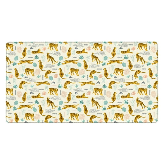 Kdxio Leopard Print Print Large Gaming Mouse Pad,Non-Slip Base,Water Resist Keyboard Pad for Gamer,Office & Home,29.5 x 15.8 in