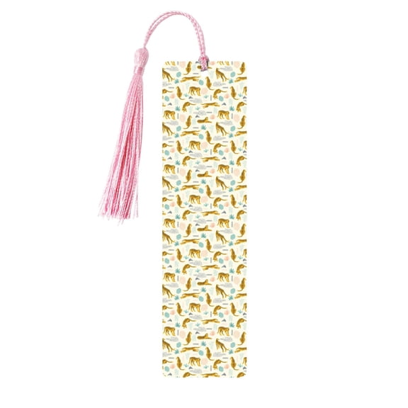 Kdxio Leopard Print Print Metal Tassel Bookmarks,Perfect Gift for Art Lovers and Bookworms Metal Bookmarks for Women