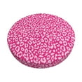 thumbnail image 1 of Kdxio Leopard Print Stool Covers Round,Stretch Round Bar Stool Covers Washable Bar Stool Cushion Slipcover for 12-15 Inch Chair, 1 of 7