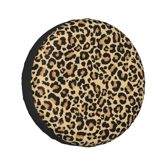 Kdxio Leopard Print for Tire Cover Wheel Protectors Tyre Covers Weatherproof Wheel Covers Universal Fit for Trailer Rv SUV Truck Camper Travel Trailers 16 inch