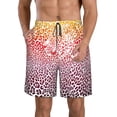 thumbnail image 1 of Kdxio Leopard Skins And Heads Pattern Mens Casual Shorts - Drawstring Summer Beach Sports Shorts for Men, 1 of 5
