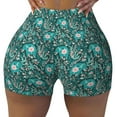 thumbnail image 1 of Kdxio Lephants in the Jungle Print Workout Shorts for Women Seamless Soft Smooth Gym Yoga Scrunch Active Shorts, 1 of 9