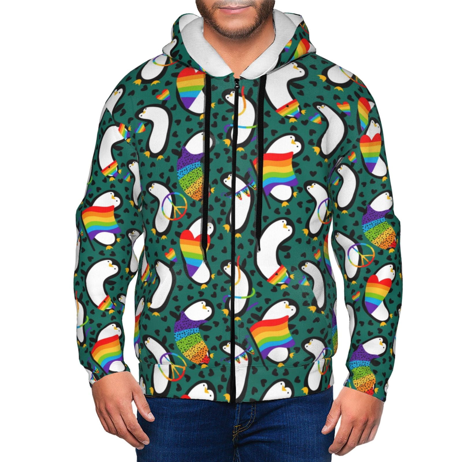 Men's Zipper And Multi Pocket Casual Sport Sweatshirt Kdxio