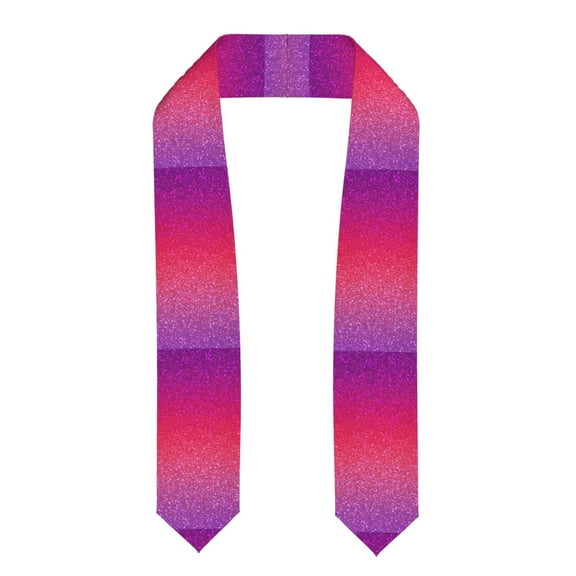 Kdxio Light Purple Glitter Graduation Stole Class, Graduation Sash, Unisex Adult 36" Academic Commencements-Flattened
