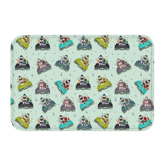 Kdxio Lighthouse,16" x 24", Non-Slip Front Door Mats,Outdoor Welcome Mat Washable