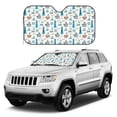 thumbnail image 1 of Kdxio Lighthouse And Sea Print Windshield Sun Shade, Foldable Sun Blocker for Car,Truck,SUV Automotive Interior Sun Protection,Reflective Shade for Front Windshield(Small), 1 of 6