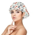 thumbnail image 1 of Kdxio Lighthouse Sailboat Pattern Satin Bonnet Silk Bonnet Hair Bonnet for Sleeping Hair Bonnets for Women Curly Natural Hair, 1 of 6