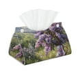 thumbnail image 1 of Kdxio Lilacs Teapot Scenic Painting Print Tissue Box Cover,Modern PU Leather Rectangular Tissue Box Holder for Bathroom Living Room Bedroom Office Desk Car Home, 1 of 6