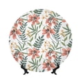 thumbnail image 1 of Kdxio Lilies Flowers Bone China Decorative Plate Ceramic Decorative Plate for Home Office Wall Stand Decorative Plates for Home Bedroom-8in, 1 of 6