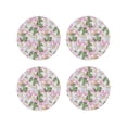 thumbnail image 1 of Kdxio Lilies Flowers Funny Coasters,4 Pcs Leather Coasters,Housewarming Gifts,Protect Furniture from Water Marks Scratch and Damage, 1 of 8
