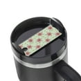 thumbnail image 1 of Kdxio Lilies Flowers Name Plate Compatible Stanley Cups Name Tag Acrylic Nameplate Tumbler Lid Topper for Cup Accessories, 1 of 9