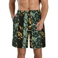 thumbnail image 1 of Kdxio Lilies Flowers Pattern Mens Casual Shorts - Drawstring Summer Beach Sports Shorts for Men, 1 of 9