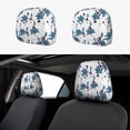 thumbnail image 1 of Kdxio Lilies Flowers Pattern Print 2 Piece Car Head Rest Covers Set Auto Front/Rear Seats Headrest Cover Universal Fit Most Cars,Sedan, SUV, 1 of 9