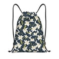 thumbnail image 1 of Kdxio Lilies Flowers Print Drawstring Backpack Bag,Waterproof Draw String Back Sack, Gym Drawstring Bags Swim Bag For Unisex, 1 of 9