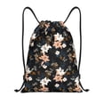 thumbnail image 1 of Kdxio Lilies Flowers Print Drawstring Backpack Bag,Waterproof Draw String Back Sack, Gym Drawstring Bags Swim Bag For Unisex, 1 of 9
