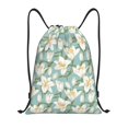 thumbnail image 1 of Kdxio Lilies Flowers Print Drawstring Backpack Bag,Waterproof Draw String Back Sack, Gym Drawstring Bags Swim Bag For Unisex, 1 of 9